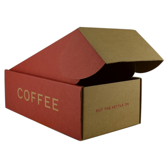 Image of coffee custom mailer boxes. | PackQueen